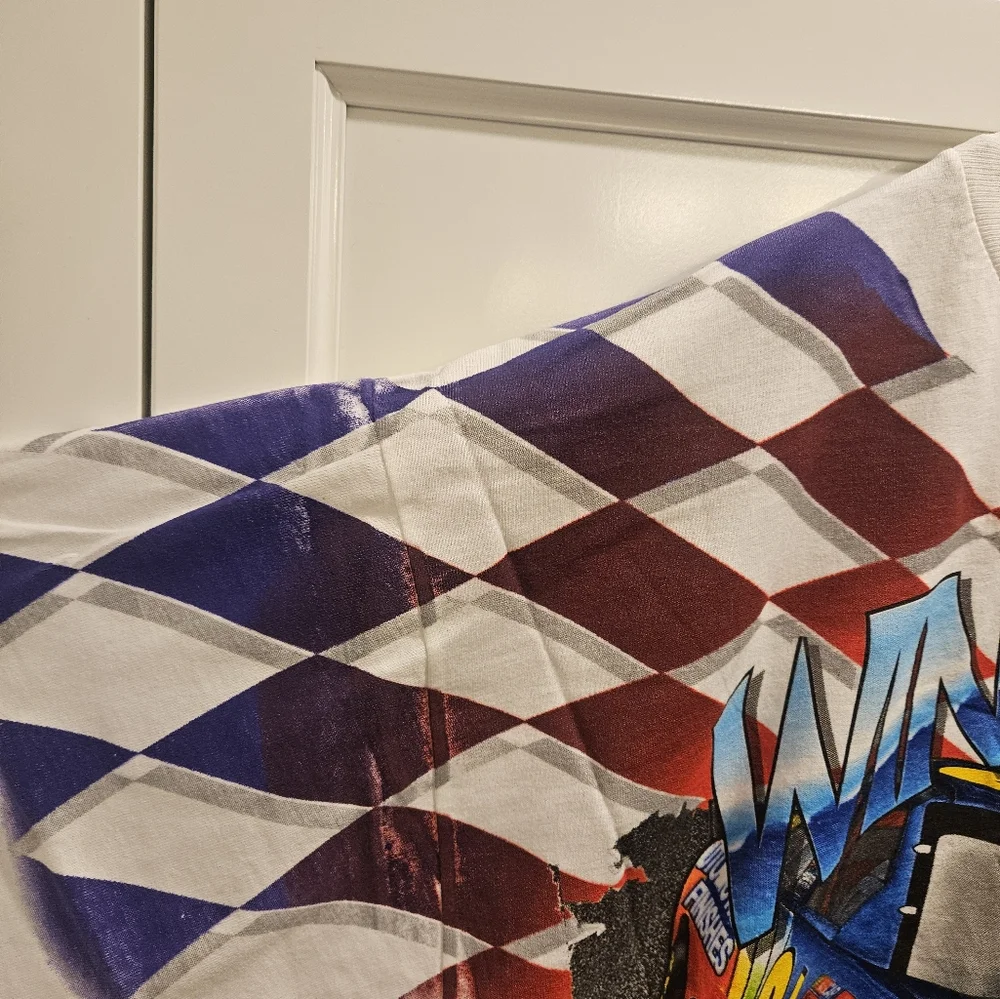 Vintage 1999 Jeff Gordon All-Over Print T-Shirt Men's Size XL New without tags - Picture 4 of 9